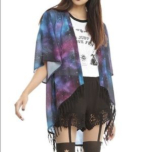 Hot Topic Galaxy Print Kimono Size Medium